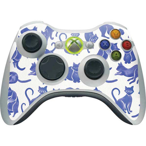 Cat Coq Blue Cats Xbox 360 Wireless Controller Skin