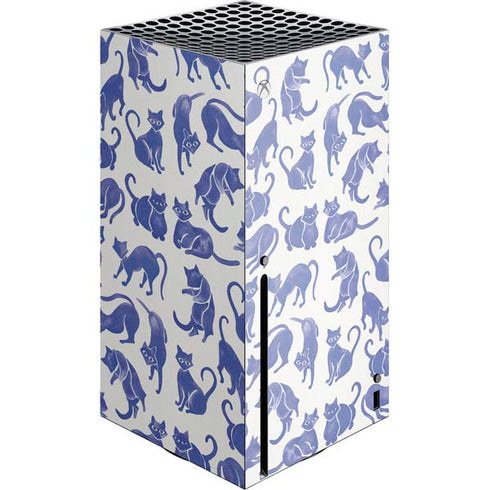 Cat Coq Blue Cats Xbox Series X Console Skin