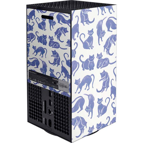 Cat Coq Blue Cats Xbox Series X Console Skin
