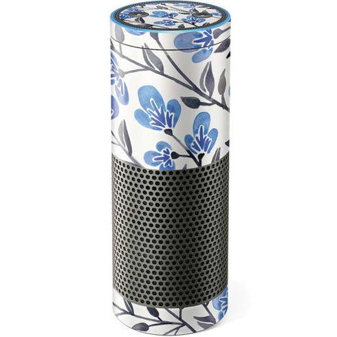Cat Coq Blue Cherry Blossoms Amazon Echo Skin