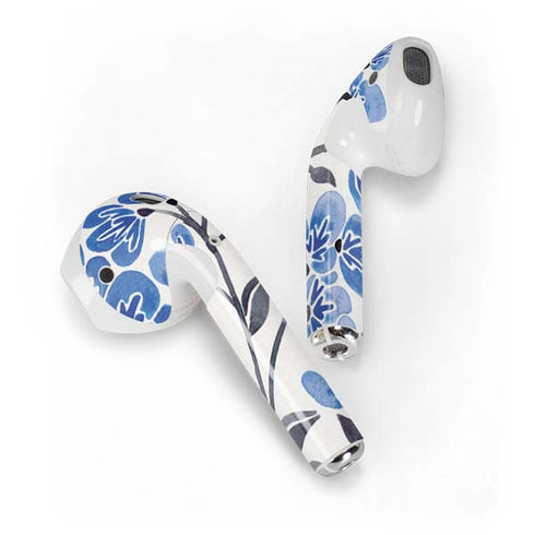 Cat Coq Blue Cherry Blossoms Apple AirPods 2 Skin