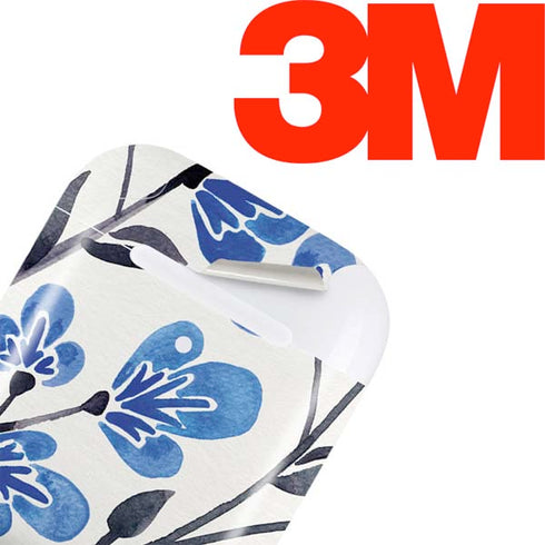 Cat Coq Blue Cherry Blossoms Apple AirPods 2 Skin