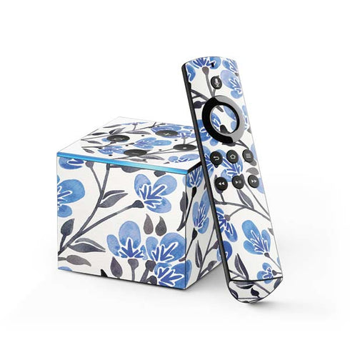 Cat Coq Blue Cherry Blossoms Fire TV Cube Skin