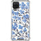 Cat Coq Blue Cherry Blossoms Galaxy A12 Clear Case