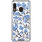 Cat Coq Blue Cherry Blossoms Galaxy A30 Clear Case