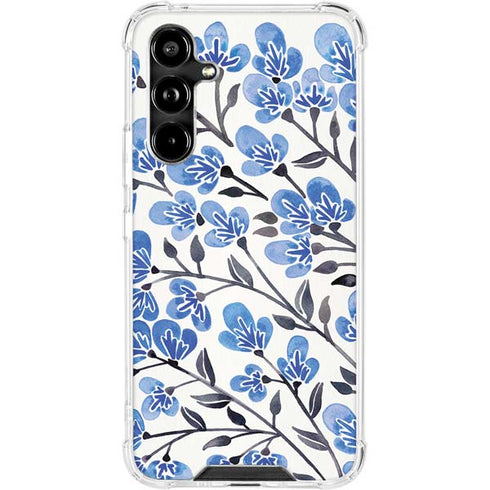 Blue Cherry Blossoms by Cat Coq Galaxy A54 5G Clear Case