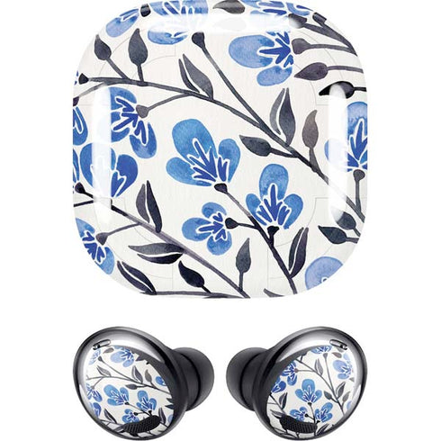 Cat Coq Blue Cherry Blossoms Galaxy Buds Pro Skin