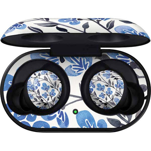 Cat Coq Blue Cherry Blossoms Galaxy Buds Skin