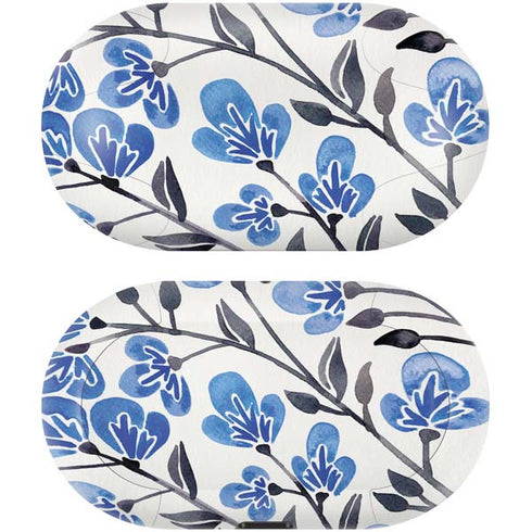 Cat Coq Blue Cherry Blossoms Galaxy Buds Skin