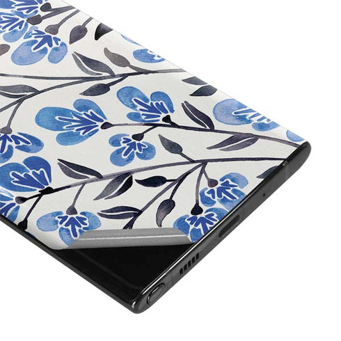 Cat Coq Blue Cherry Blossoms Galaxy Note 10 Plus Skin