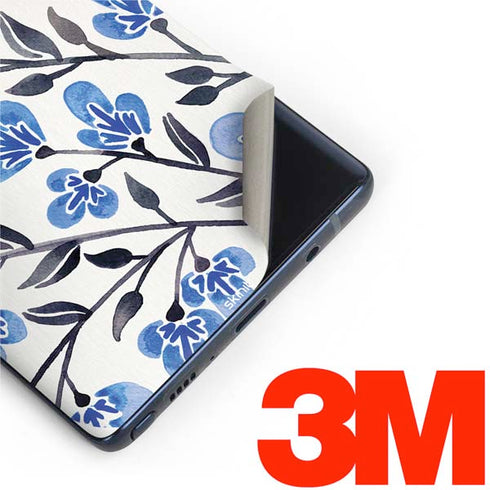 Cat Coq Blue Cherry Blossoms Galaxy Note 9 Skin