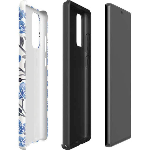 Cat Coq Blue Cherry Blossoms Galaxy Note20 5G Pro Case