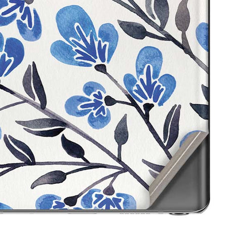 Cat Coq Blue Cherry Blossoms Galaxy Note20 5G Skin