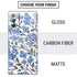 Cat Coq Blue Cherry Blossoms Galaxy Note20 5G Skin