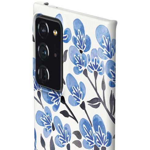 Cat Coq Blue Cherry Blossoms Galaxy Note20 Ultra 5G Lite Case