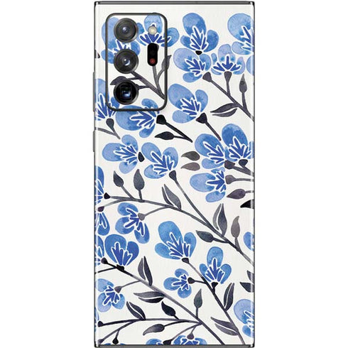 Cat Coq Blue Cherry Blossoms Galaxy Note20 Ultra 5G Skin