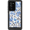 Cat Coq Blue Cherry Blossoms Galaxy Note20 Ultra 5G Waterproof Case