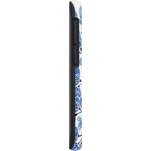 Cat Coq Blue Cherry Blossoms Galaxy S20 Plus Pro Case
