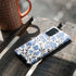 Cat Coq Blue Cherry Blossoms Galaxy S20 Plus Pro Case