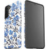Cat Coq Blue Cherry Blossoms Galaxy S21 FE Pro Case