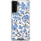 Cat Coq Blue Cherry Blossoms Galaxy S21 Plus 5G Clear Case