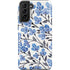 Cat Coq Blue Cherry Blossoms Galaxy S21 Plus 5G Pro Case