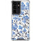 Cat Coq Blue Cherry Blossoms Galaxy S21 Ultra 5G Clear Case