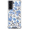 Cat Coq Blue Cherry Blossoms Galaxy S22 Clear Case
