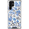 Cat Coq Blue Cherry Blossoms Galaxy S22 Ultra Clear Case