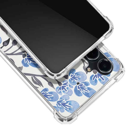 Blue Cherry Blossoms by Cat Coq Galaxy S23 FE Clear Case
