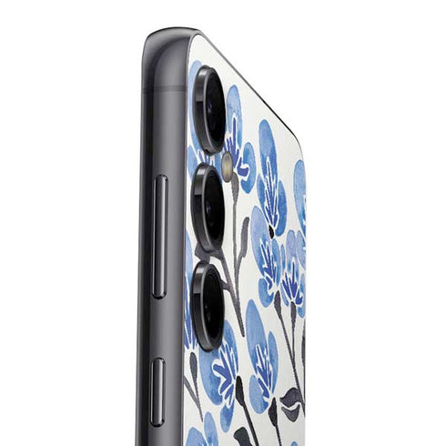Blue Cherry Blossoms by Cat Coq Galaxy S23 FE Skin