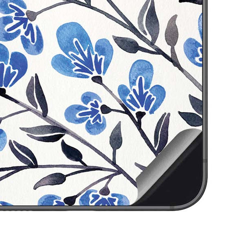 Blue Cherry Blossoms by Cat Coq Galaxy S23 FE Skin