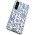 Cat Coq Blue Cherry Blossoms Galaxy S23 Plus Clear Case