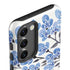 Cat Coq Blue Cherry Blossoms Galaxy S23 Pro Case