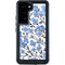 Cat Coq Blue Cherry Blossoms Galaxy S23 Waterproof Case