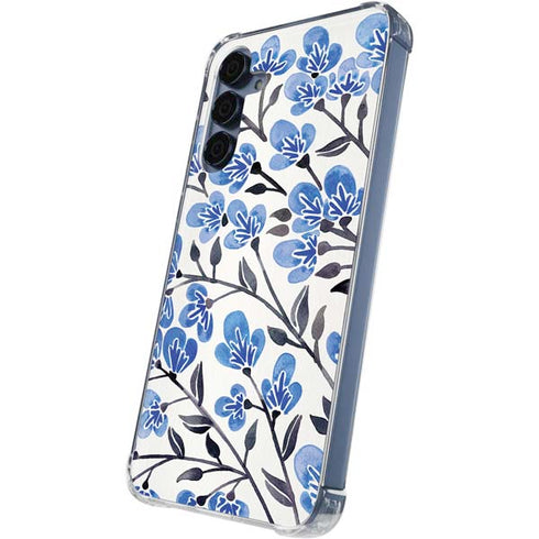 Blue Cherry Blossoms by Cat Coq Galaxy S24 Clear Case