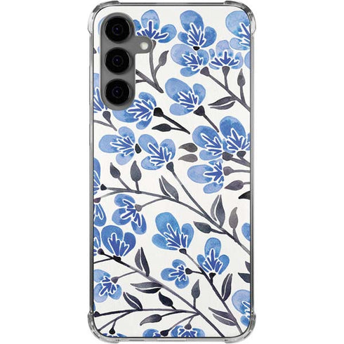 Blue Cherry Blossoms by Cat Coq Galaxy S24 Plus Clear Case