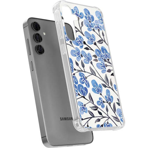 Blue Cherry Blossoms by Cat Coq Galaxy S24 Plus Clear Case