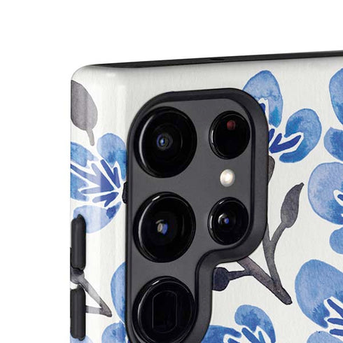 Blue Cherry Blossoms by Cat Coq Galaxy S24 Ultra Impact Case