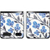 Cat Coq Blue Cherry Blossoms Galaxy Z Flip Skin