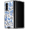 Cat Coq Blue Cherry Blossoms Galaxy Z Fold4 5G Clear Case