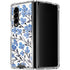 Cat Coq Blue Cherry Blossoms Galaxy Z Fold4 5G Clear Case