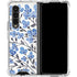 Cat Coq Blue Cherry Blossoms Galaxy Z Fold4 5G Clear Case