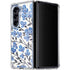 Blue Cherry Blossoms by Cat Coq Galaxy Z Fold5 5G Clear Case
