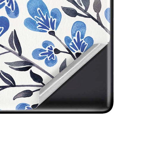 Cat Coq Blue Cherry Blossoms Google Pixel 6 Skin