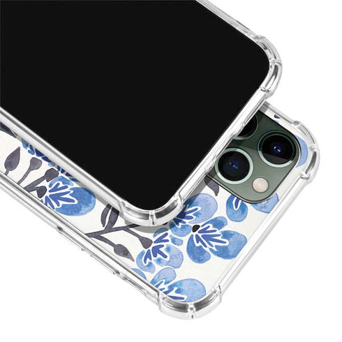 Blue Cherry Blossoms by Cat Coq iPhone 11 Pro Max Clear Case