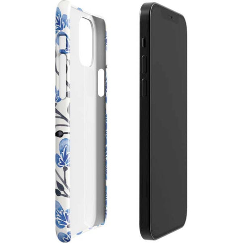 Cat Coq Blue Cherry Blossoms iPhone 12 Mini Lite Case