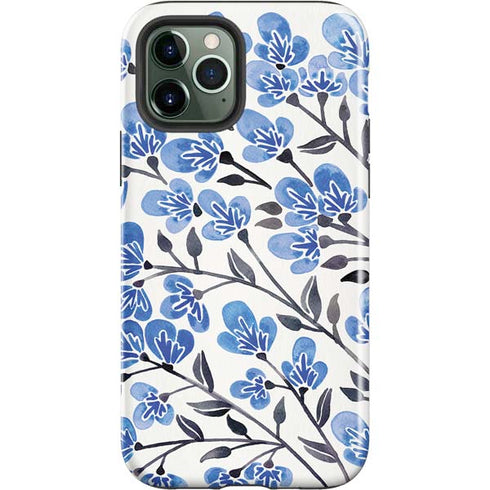 Cat Coq Blue Cherry Blossoms iPhone 12 Pro Max Impact Case