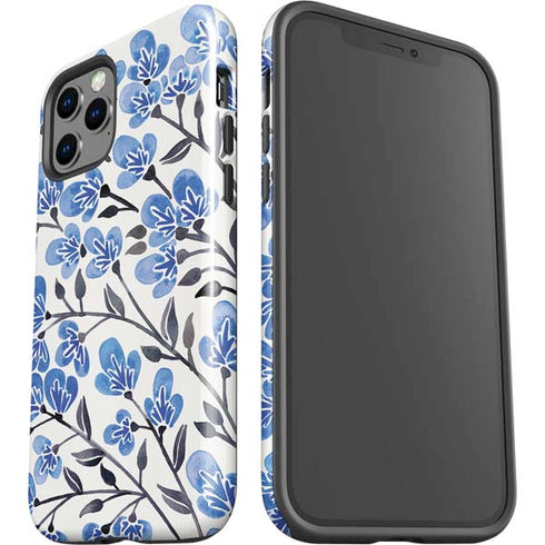 Cat Coq Blue Cherry Blossoms iPhone 12 Pro Max Impact Case