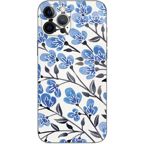 Cat Coq Blue Cherry Blossoms iPhone 12 Pro Max Skin